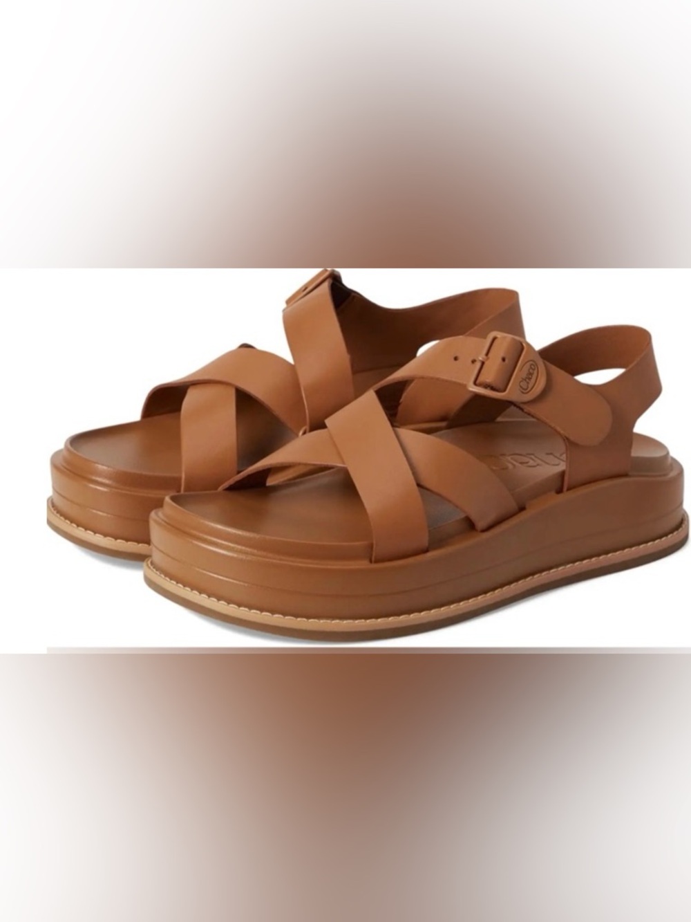 Chaco Townes Midform Cashew Strappy Leather Sandal Women’s 11